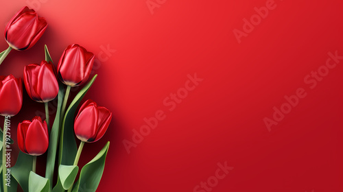 Rose flower background, top view of bouquet