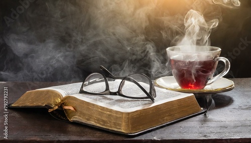 The Illustration of the Open Bible. 