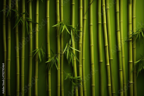 green bamboo stems background, strong bamboo plant