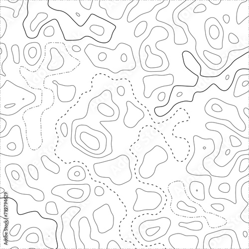 Topographic map contour background. Contour map. Geographical world topography map. Abstract illustration.