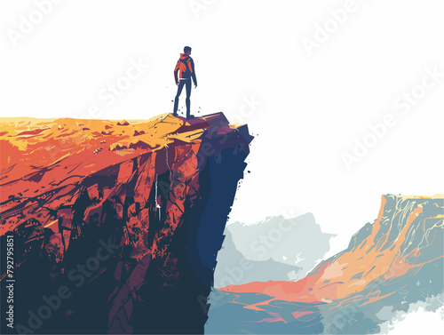 Epic Adventure: A Solitary Wanderer Embraces the Majesty of Nature