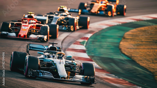 Qualification races - Formula 1 race and grand prix concept - Models by AI generative photo