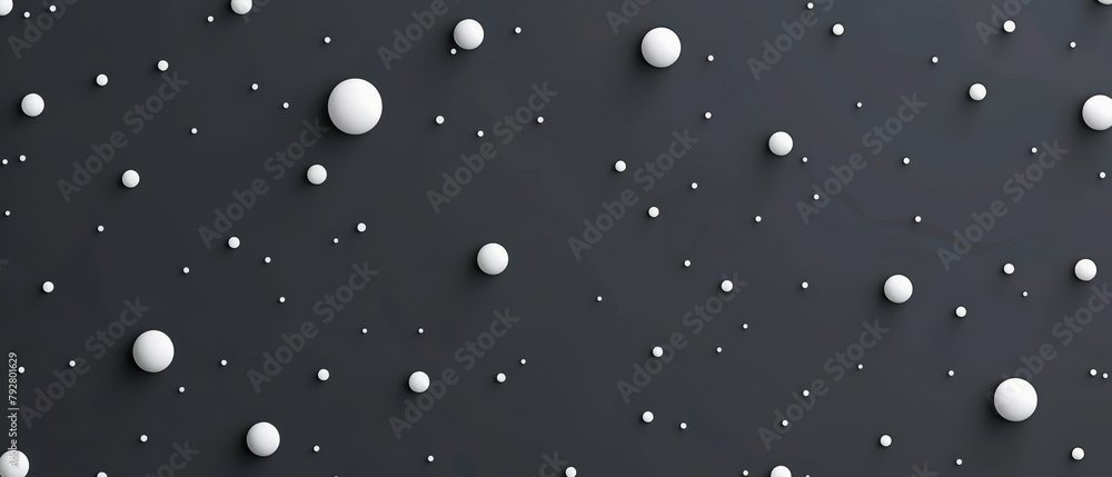 Simple charcoal gray with minimalist white dots, modern style Simple charcoal gray with minimalist white dots, modern style