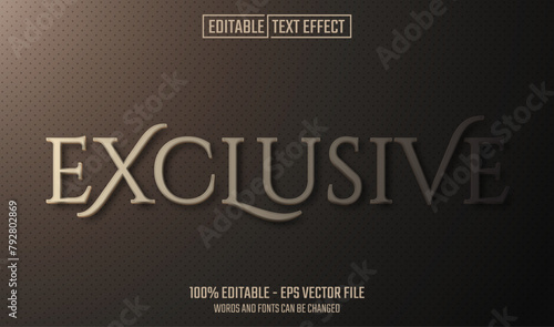 exclusive editable text effect
