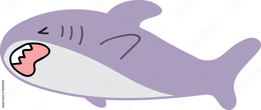 cute shark cartoon art, sea animal cute shark cartoon art, sea animal