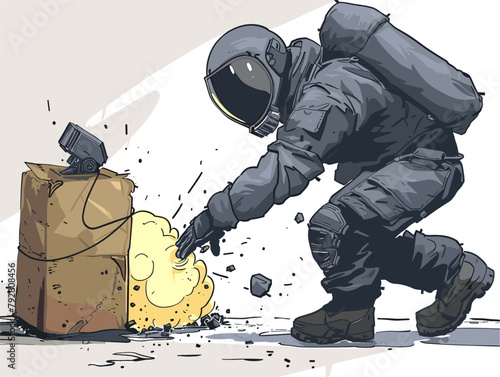 Bomb Squad Robot: Controlled Detonation for Safety and Precision in Suspicious Package Disarmament