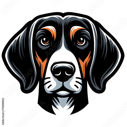 Dog Face Vector Art. Illustration of dog face.