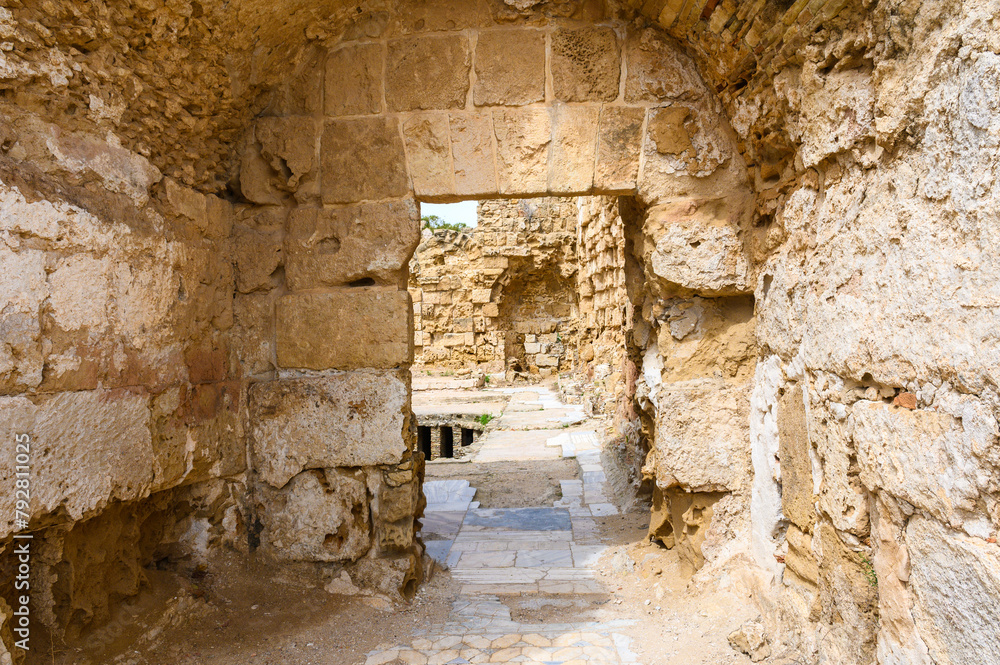 Remains of the antique City Salamis an Iron Age city kingdom and an ancient city in the east of the Mediterranean island of Cyprus 1 Remains of the antique City Salamis an Iron Age city kingdom and an ancient city in the east of the Mediterranean island of Cyprus 1