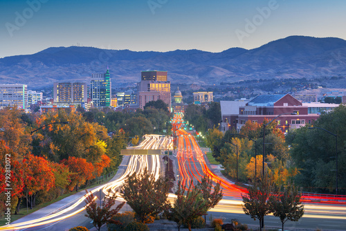 Boise, Idaho, USA Downtown in Autumn