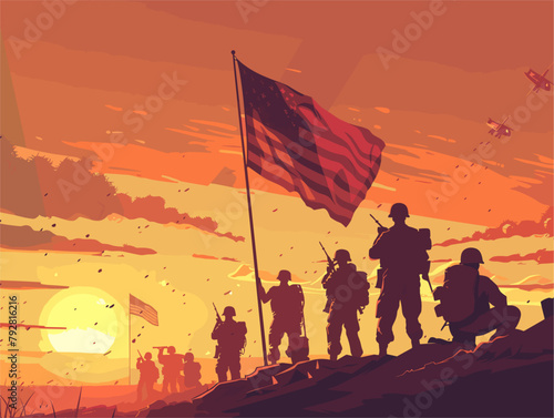 Dawn Honor: A Military Base's Sunrise Salute to Service and Sacrifice