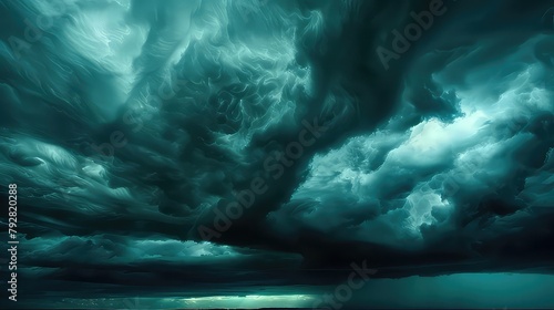 A stormy sky with dark clouds looming overhead, reflecting the tumultuous emotions within the depths of the soul.