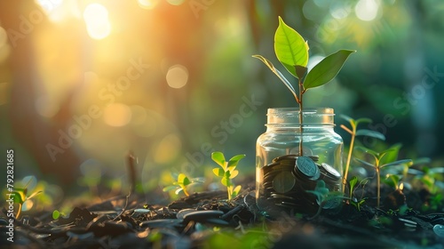 Glass Jar Sprout with Susta...