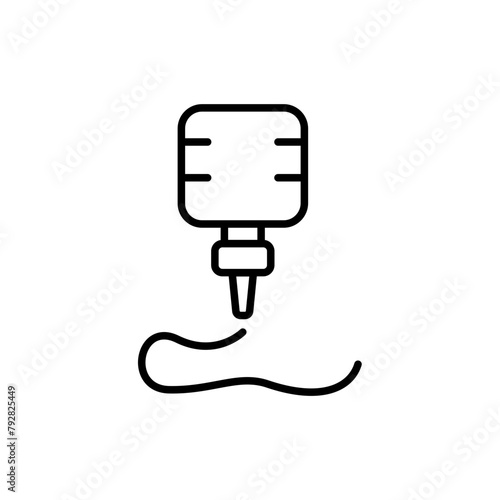 Glue outline icons, minimalist vector illustration ,simple transparent graphic element .Isolated on white background