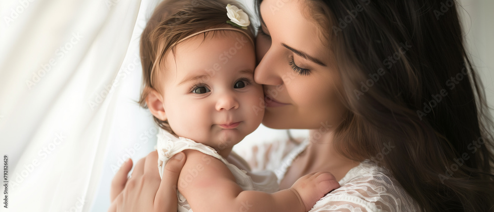 A mother with her baby A mother with her baby