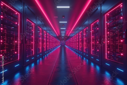 A high-security data center storing vast amounts of cryptocurrency  the vault of the future