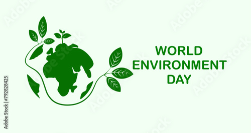 world environment day and the green world of environmentally friendly cities Help save the world concept The concept of protecting the world's environment Vector illustration