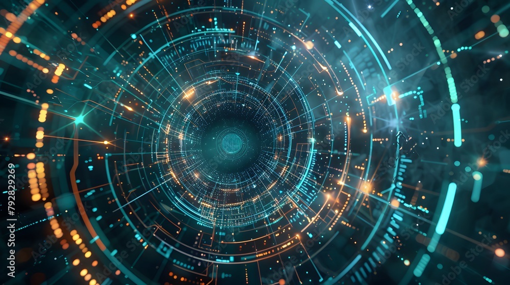 circular technology background circular technology background