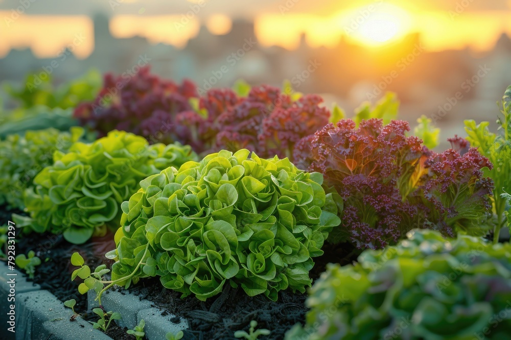 Urban agriculture solutions on rooftops, supported by AI for optimal plant growth Urban agriculture solutions on rooftops, supported by AI for optimal plant growth