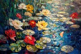 Fantasy Garden: Vibrant Butterflies and Yellow Flowers Oil Painting