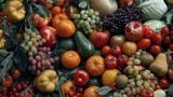 A large pile of different fruits and vegetables
