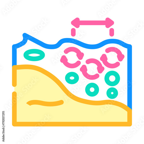 current generator tidal power color icon vector. current generator tidal power sign. isolated symbol illustration