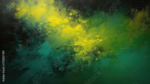 Green Teal yellow black grey  grainy noise grungy a rough abstract background