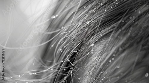 The salt and pepper strands of hair tell the story of a life welllived and full of wisdom. . photo