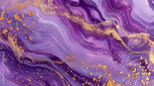 purple and gold marble texture background