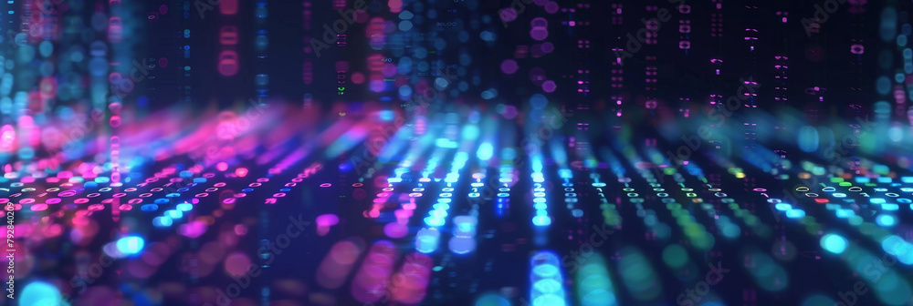 blur binary data background. Concept for big data, deep machine learning, artificial intelligence. colorful data tranfer business technology background. virtualization, futuristic,banner blur binary data background. Concept for big data, deep machine learning, artificial intelligence. colorful data tranfer business technology background. virtualization, futuristic,banner
