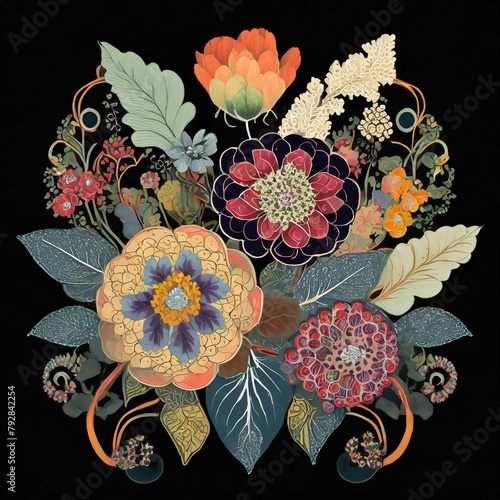 floral background with flowers