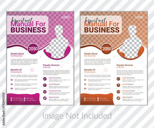A creative business flyer design template.