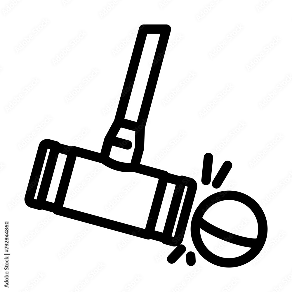 stroke croquet game line icon vector. stroke croquet game sign. isolated contour symbol black illustration stroke croquet game line icon vector. stroke croquet game sign. isolated contour symbol black illustration