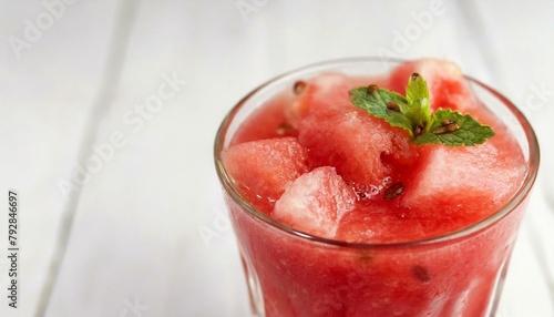 Wallpaper Mural Watermelon juice on white wooden background. Torontodigital.ca