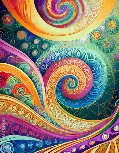 abstract background with spiral