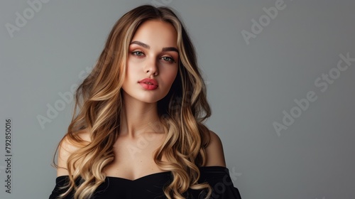 Wallpaper Mural beautiful woman with shiny hair. Torontodigital.ca