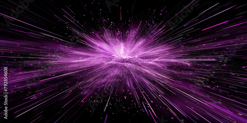 pink light tunnel background. Neon futuristic flashes on black background. pink light exposure explosion in a tunnel. abstract fast moving stripe lines Motion light lines backdrop