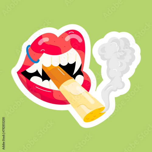 Weed Flat Stickers