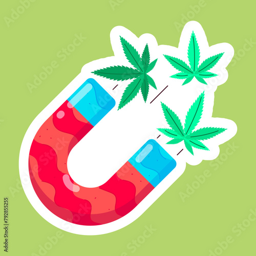 Weed Flat Stickers