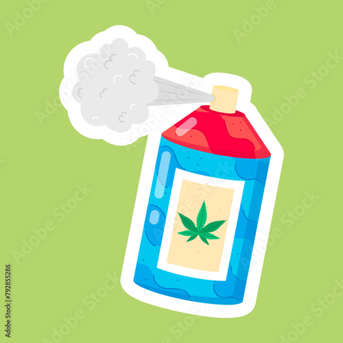Weed Flat Stickers