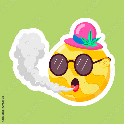 Weed Flat Stickers