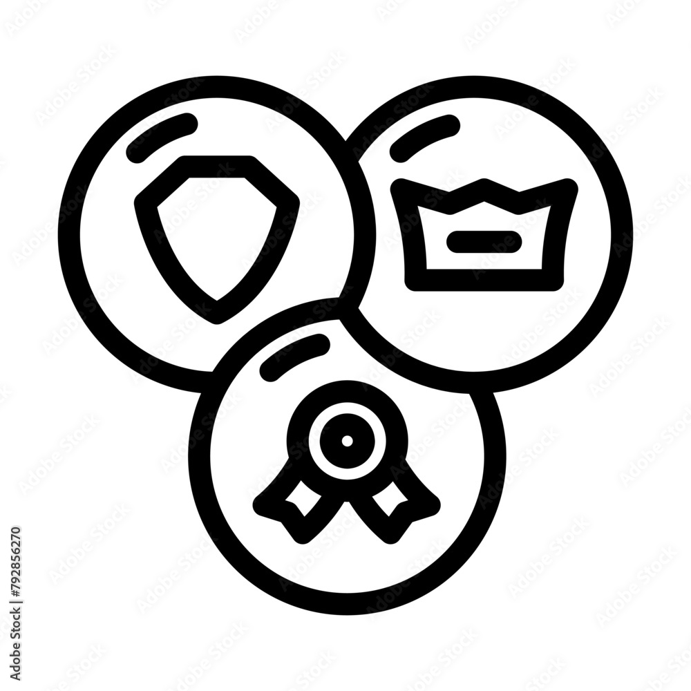 eat expertise authoritativeness trustworthiness line icon vector. eat expertise authoritativeness trustworthiness sign. isolated contour symbol black illustration