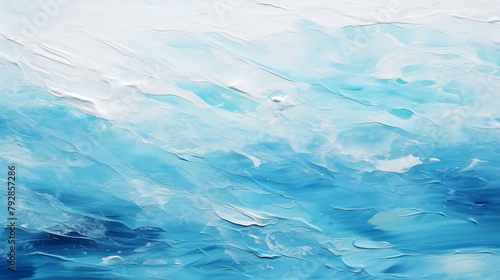 Smooth Resin Artwork Imitating Ocean Waves Texture