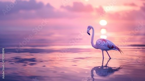 a background with flamingo pattern