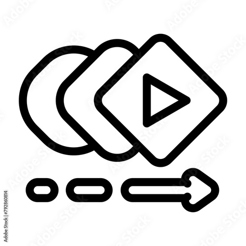 ui animation ux ui design line icon vector. ui animation ux ui design sign. isolated contour symbol black illustration