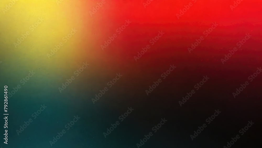 Red Teal yellow black grey, grainy noise grungy a rough abstract background Red Teal yellow black grey, grainy noise grungy a rough abstract background