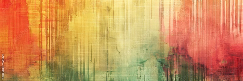 Abstract grunge texture with a spectrum of warm to cool hues. Ideal for backgrounds or graphic design overlays.
