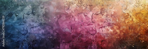 Abstract grunge texture with a spectrum of warm to cool hues. Ideal for backgrounds or graphic design overlays. 