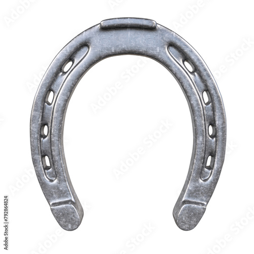 Canvastavla Isolated horseshoe on white background