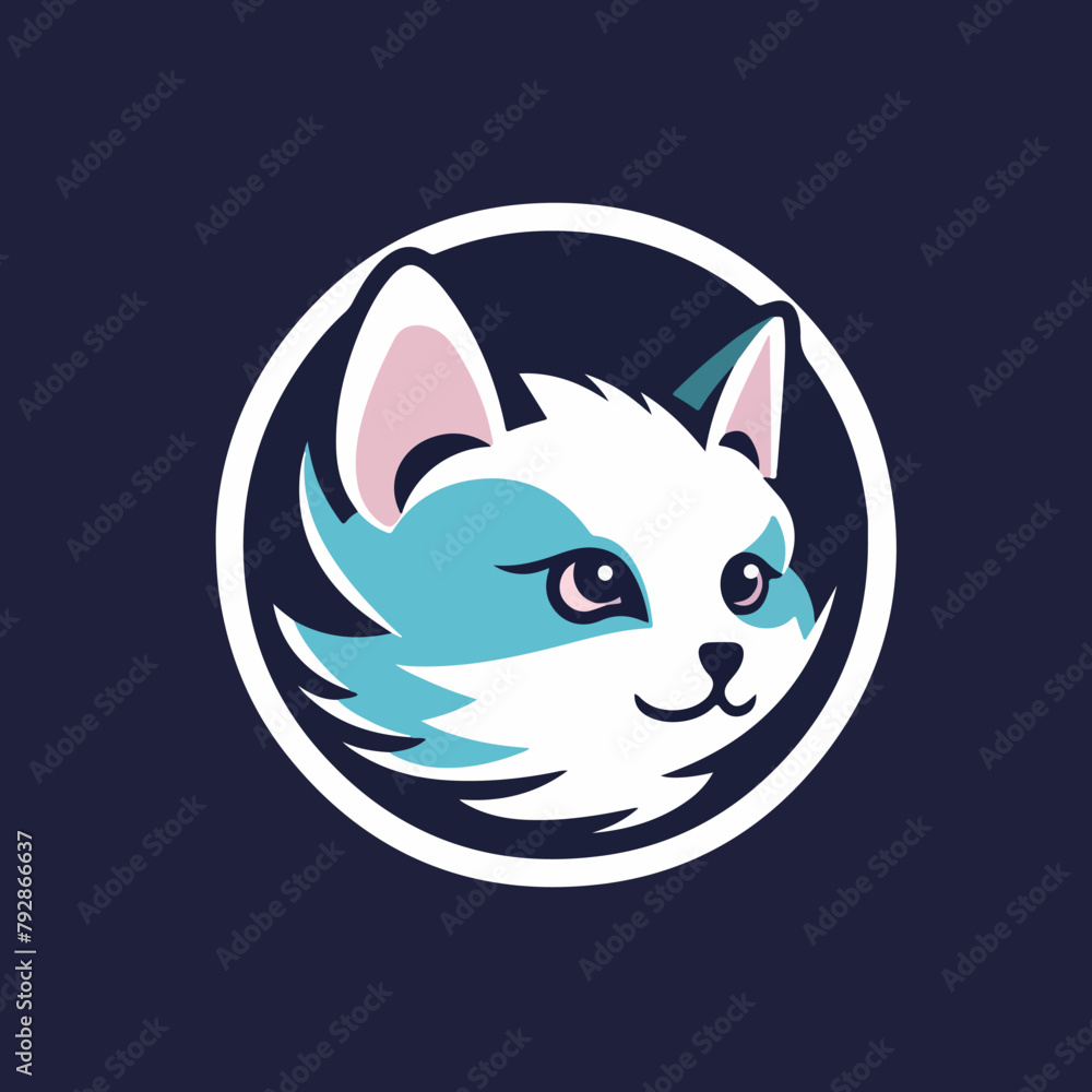 Minimalist Cat Logo: Whisker-Sharp Mascot Design