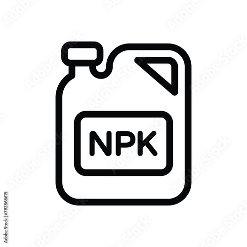 Npk Fertilizer vector icon